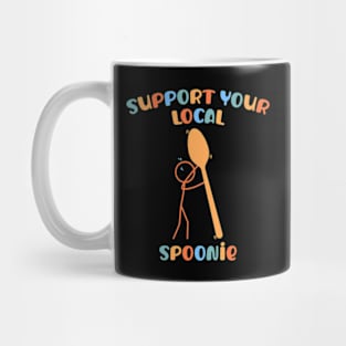 Colorful Support Your Local Spoonie Mug